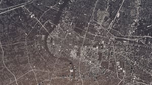 satellite view of industrial area